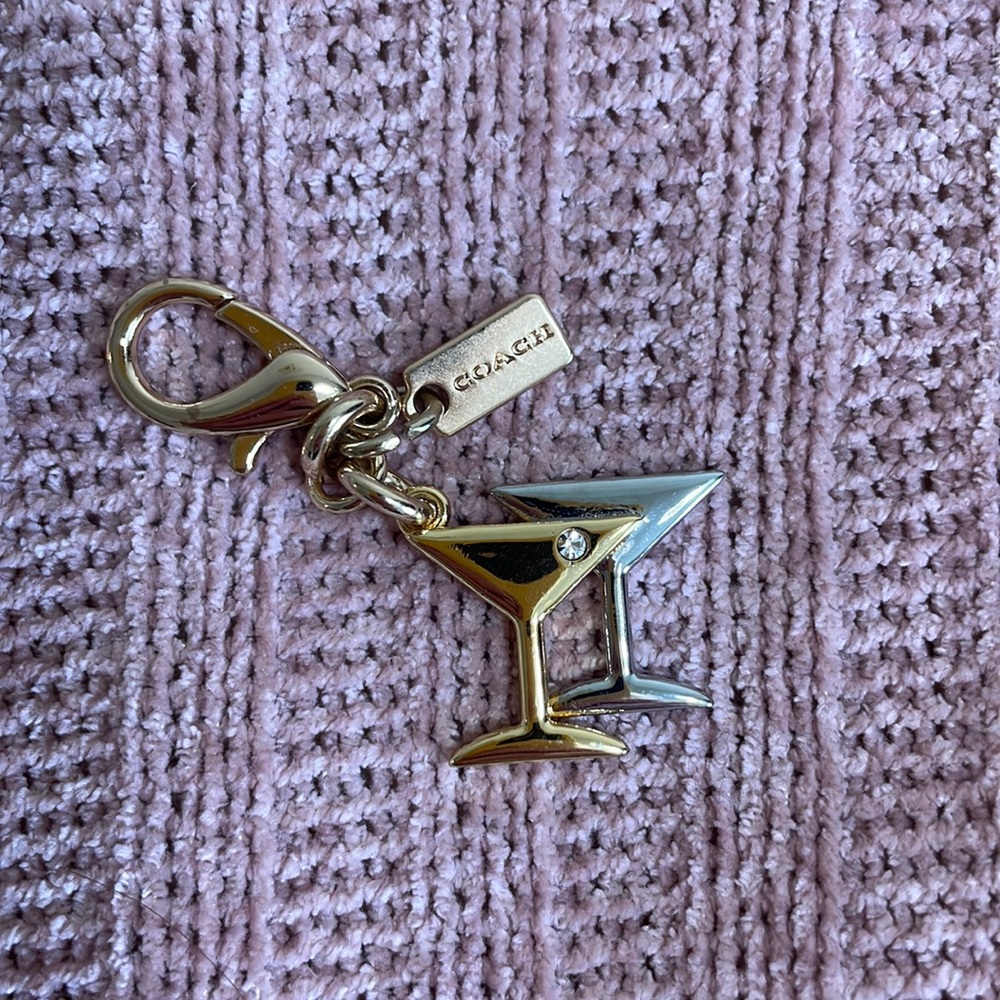 Champagne Bag Charm by Coach NWOT